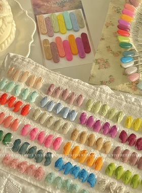 RETA VIVI油画胶24色立体彩绘浮雕罐装甲油胶美甲 1g