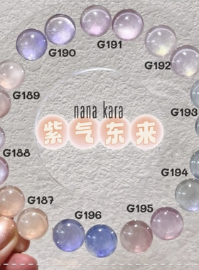 nana kara 《紫气东来》珍珠极光珠光猫眼 甲油胶 美甲 1g