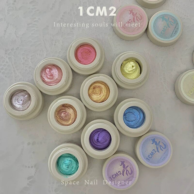 1CM2原创美甲艺术浮雕胶亮 烛光肌理拍拍造型胶甲油胶 1g