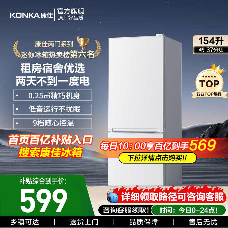 家用小型两门电冰箱