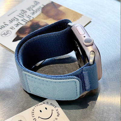 适用applewatch s9表带苹果手表s8表带iwatch7/6/5代/Ultra野径Fearless回环式运动精织尼龙编织男女生se创意