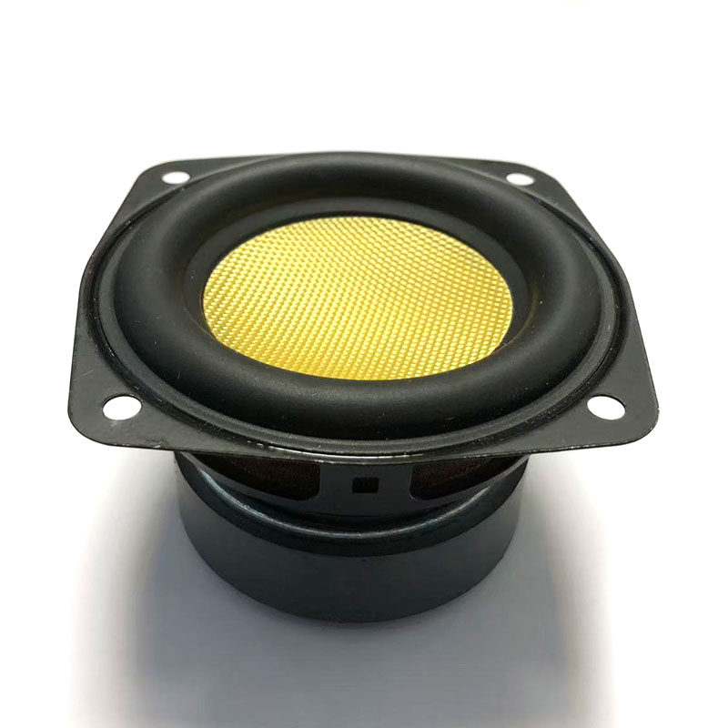 DIY音响黑魔方蓝牙喇叭3寸长冲程重低音炮喇叭4欧20W大橡皮边家用