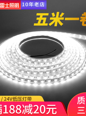 雷士照明LED低压灯带12V户外客厅5050贴片家用柜台装饰24伏软灯条