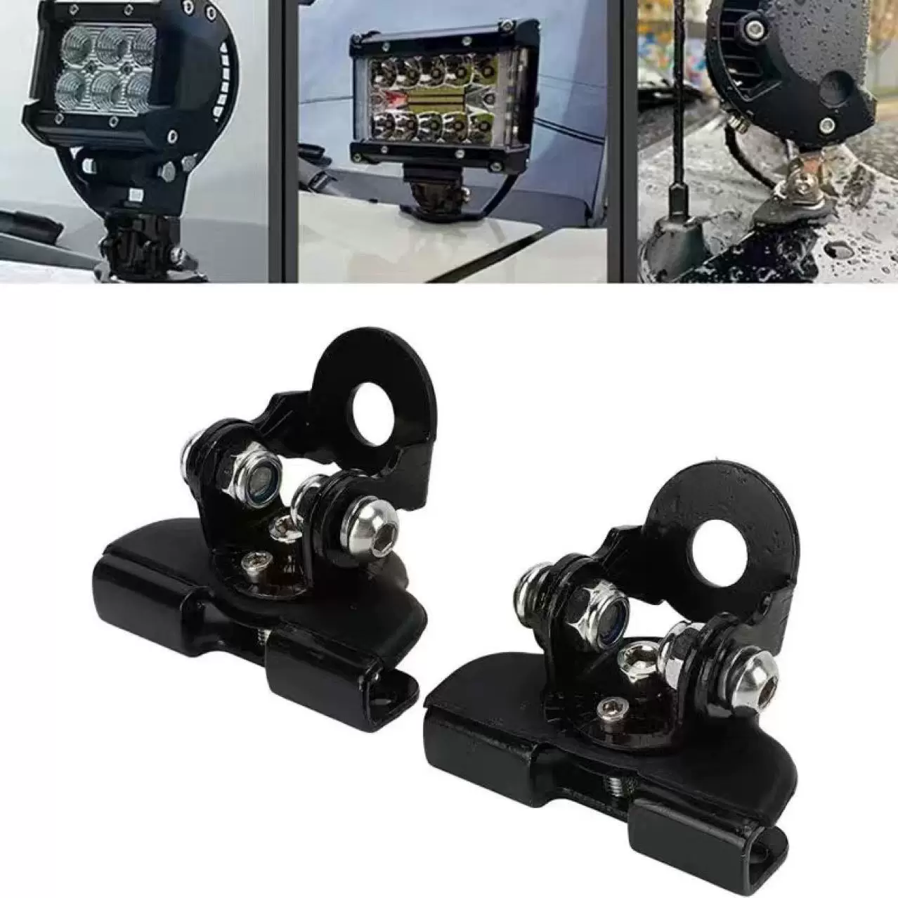 Подходит для внедорожника SUV ATV 4WD универсальная колонна кронштейн радиаторной кромки LED рабочие огни установка кронштейн каркас капота