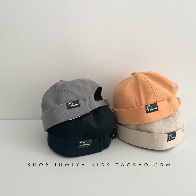 韩韩的地主帽~新款宝宝男童夏季薄款贴布儿童1-3岁春秋瓜皮帽子潮
