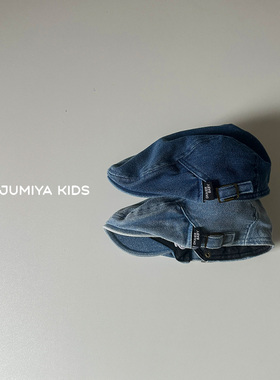 小牛仔前进帽~男童鸭舌帽春秋1-3岁韩国洋气薄款贝雷帽宝宝帽子潮