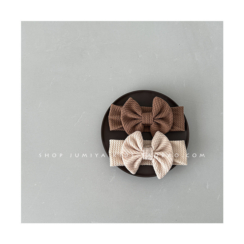 婴儿发带蝴蝶结ins韩版0-2岁新生儿女宝宝护囟门女童洋气公主发饰