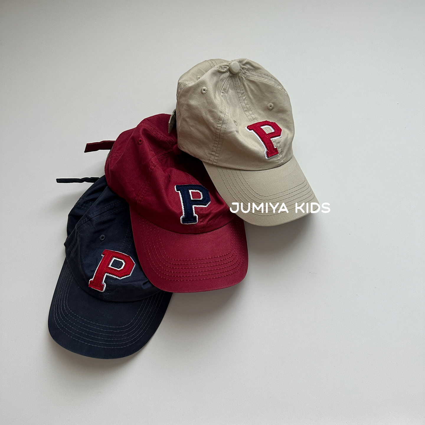 休闲简约P字母儿童帽子