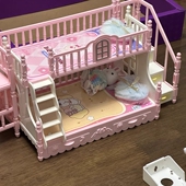 雅斯妮威尼兔小兔子大城堡别墅客厅卧室双层床女孩过家家儿童玩具