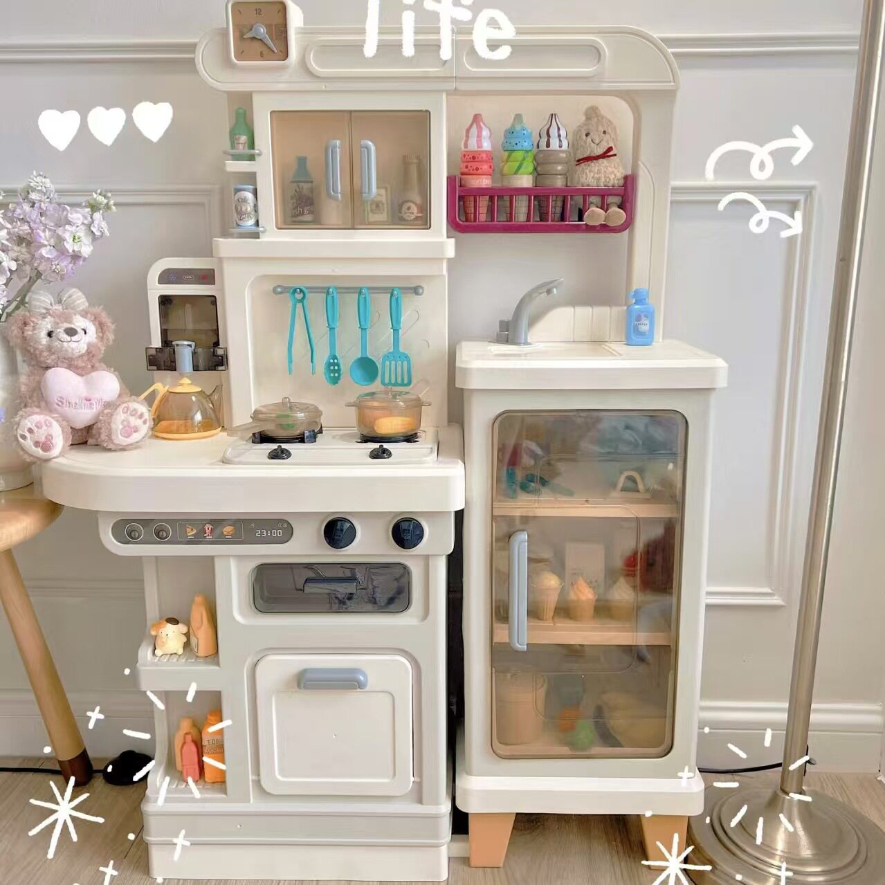 仿真做饭过家家趣味婴幼儿玩具认知早教玩具模型厨房煮饭套装