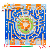 木丸子磁性运笔系列走珠迷宫环形卡通动物轨道儿童益智玩具智力