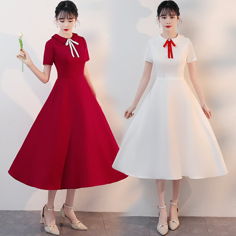 五四团体大合唱演出服女红歌比赛服装诗歌朗诵红色指挥初高中演出
