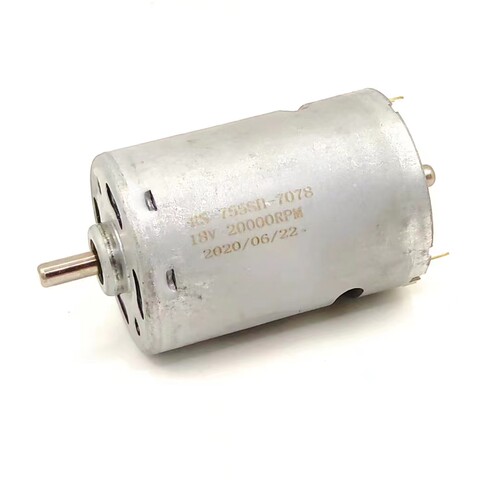 755电机 DC18V 20000转 前滚珠轴承 直流高速电动工具电机马达