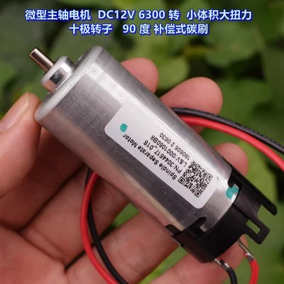 DC12V 6300转 补偿碳刷马达强磁大扭矩10级转子 汽车部件电机
