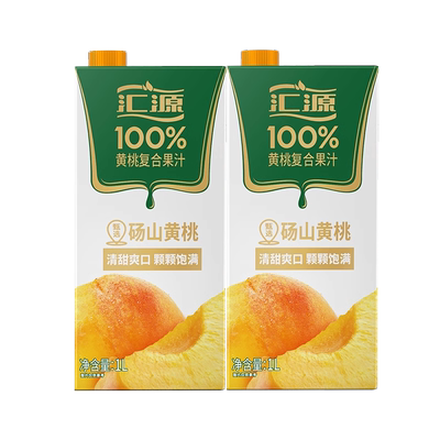 汇源100%果汁1L*2盒纯果汁