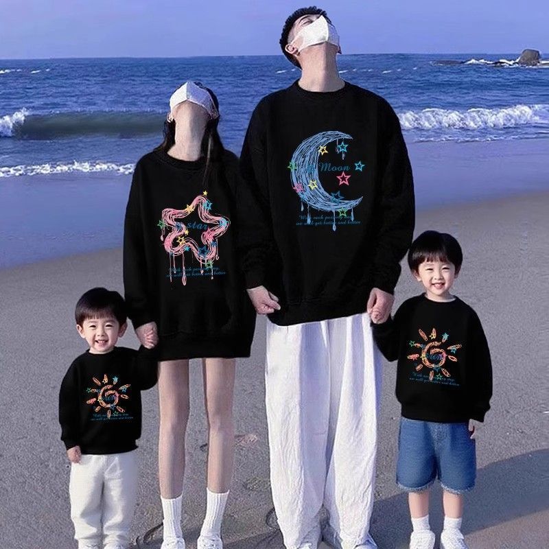 2025超火亲子装卫衣母子女款