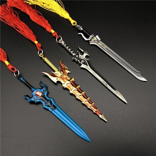 5把 王者游戏周边武器合金荣耀仿真刀剑 诸葛亮刘备曹操兵器模型