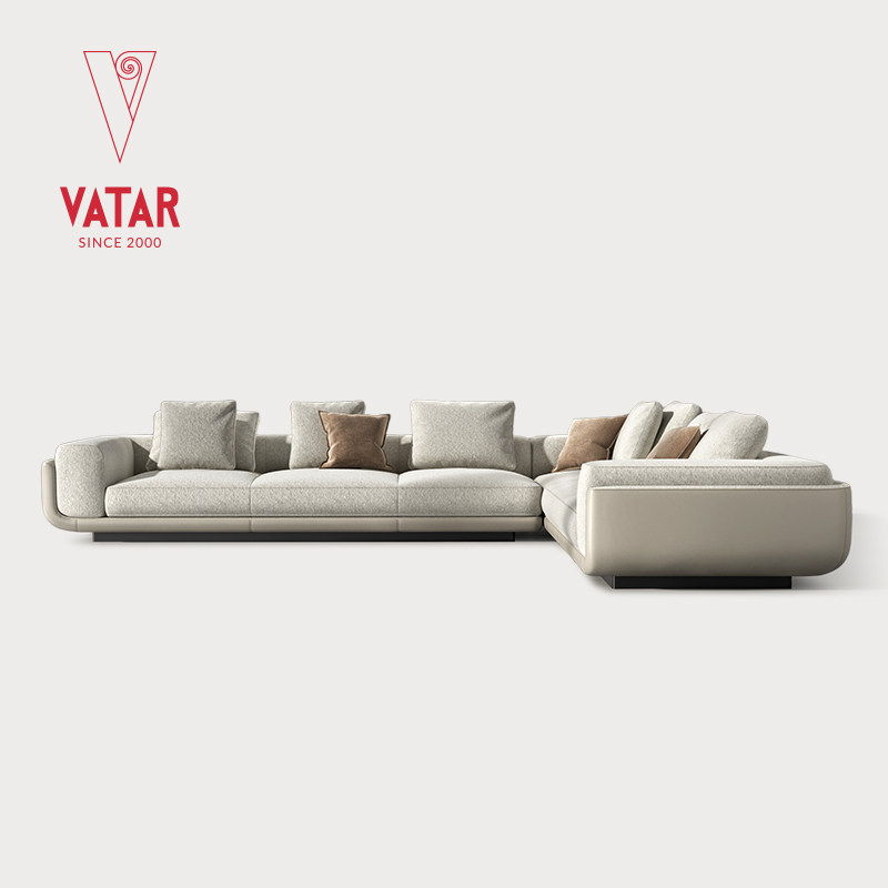 VATAR梵达 意式极简法式布艺沙发现代简约L型转角沙发客厅家具,住宅家具,皮布沙发,淘宝优惠券,粉丝福利购,淘宝优惠卷