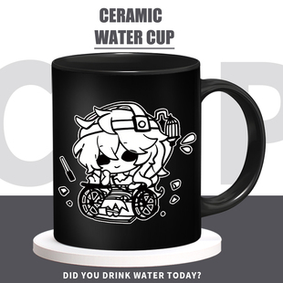 第五人格周边爱哭鬼雕刻家空军红蝶马克杯陶瓷吸管水杯咖啡水杯子