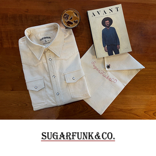 Sugarfunk灯芯绒西部风格衬衫美式复古/阿美咔叽/Vintage/RRL