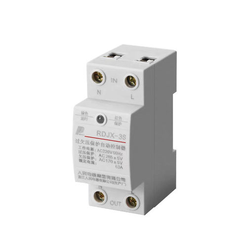 RDJX-3S自覆式过欠压保护器63A220v家用过压欠压保护单相人民电器