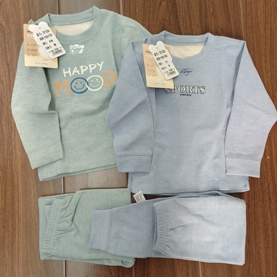 双面德绒无骨发热中童保暖内衣