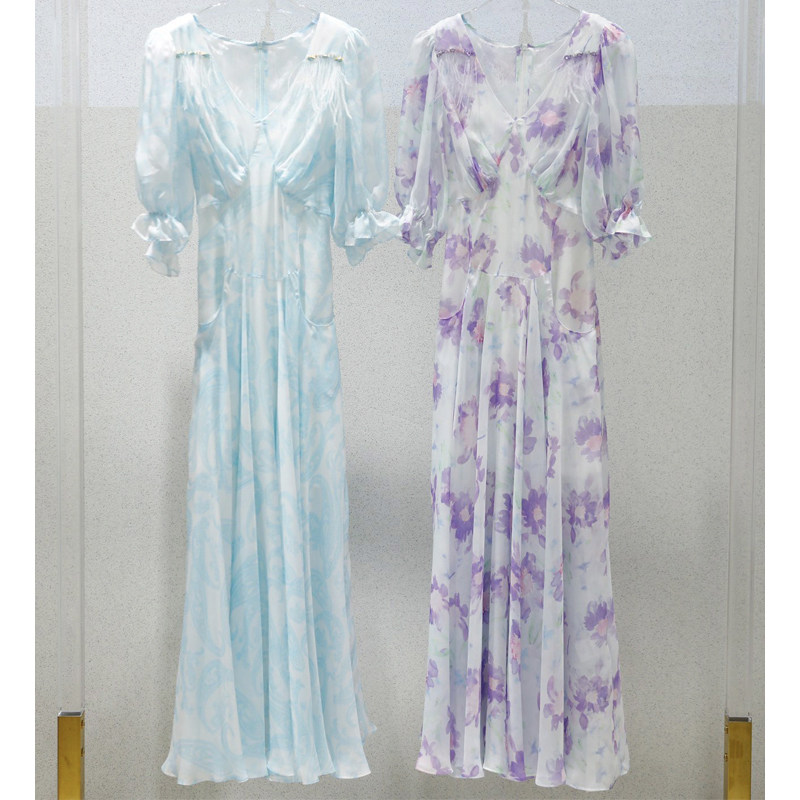 NAYUTA 春夏新款桑蚕丝真连衣裙