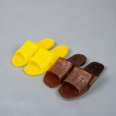 男士 牛筋水晶不臭脚拖鞋 塑胶生胶透明女室内防滑软底家用浴室防臭