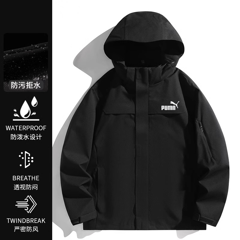 奥莱专区男女同款户外冲锋衣新款抓绒三合一外套男防风防水登山服