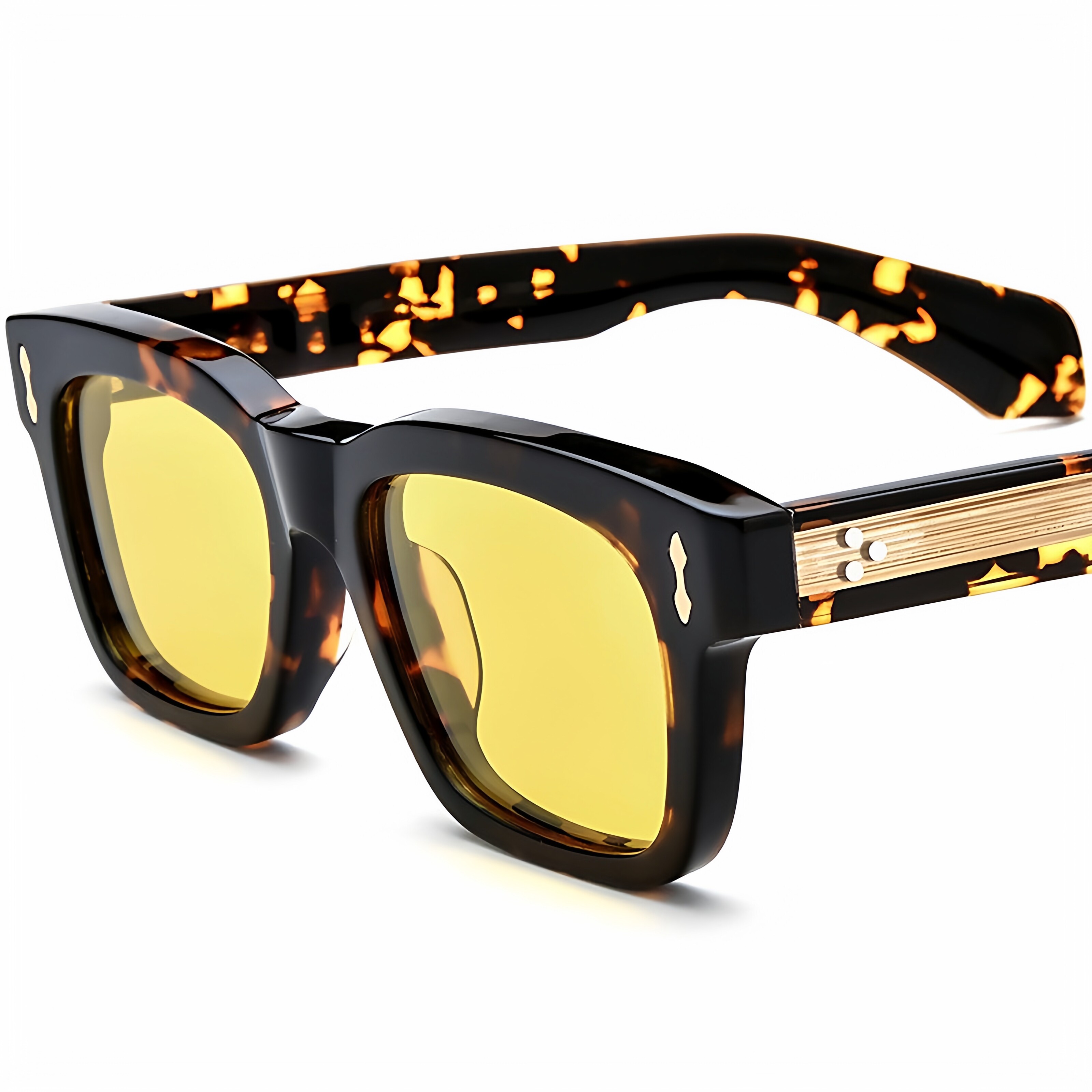 方形同款女士眼镜JM男士权志龙M时尚偏光太阳镜驾驶墨镜板材