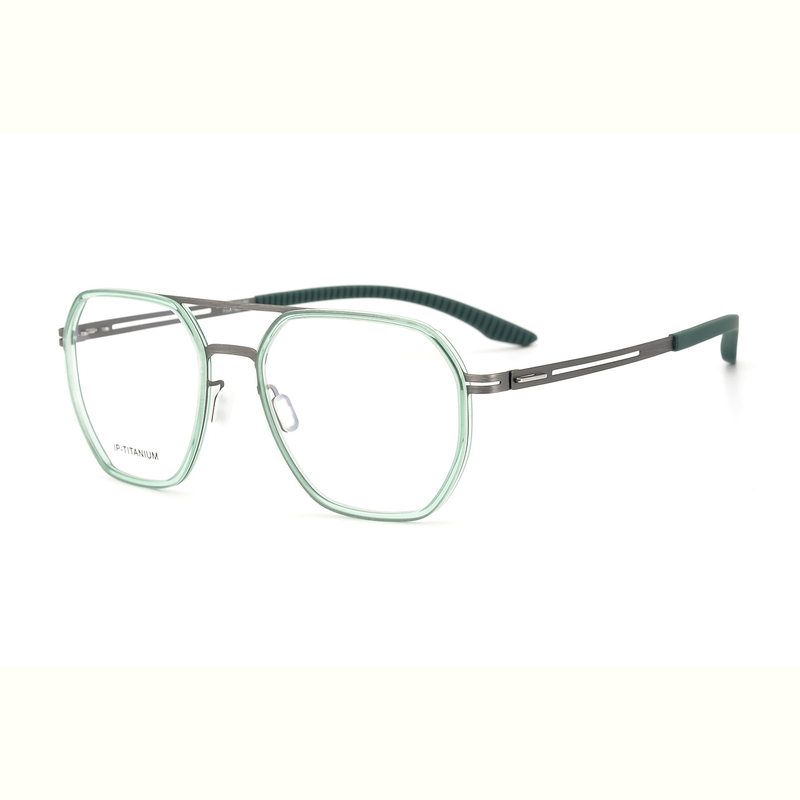 双梁超轻无螺丝设计弹力镜腿