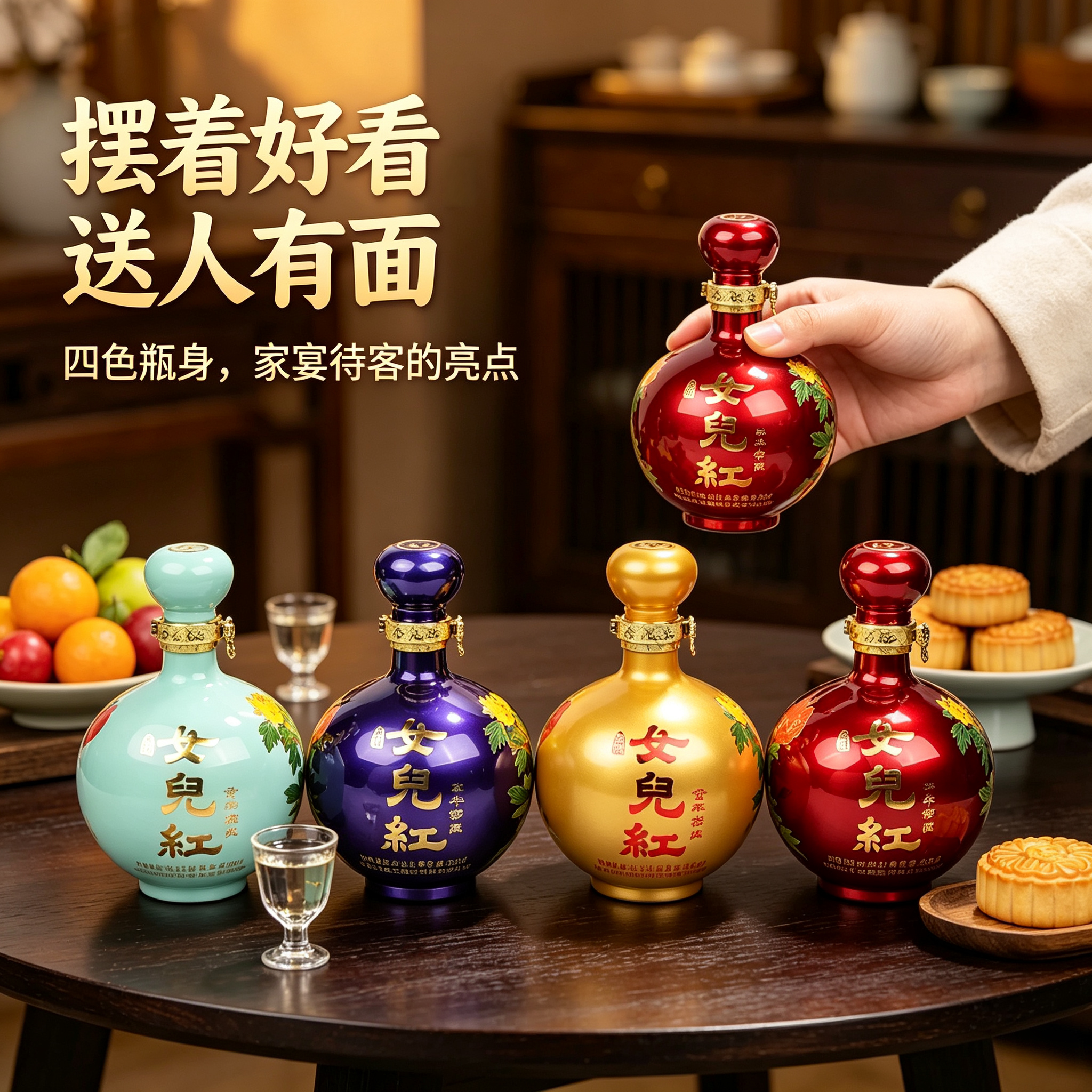 女儿红绍兴黄酒童年窖藏750ml*4