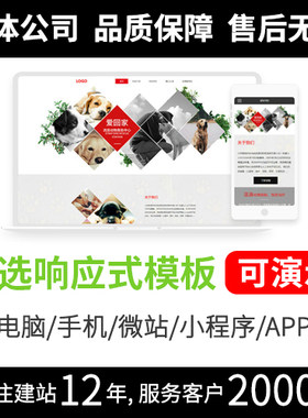 网站制作建设送后台模板网页设计修改pc手机自适应做企业官网