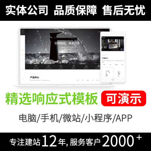 精选免费网站设计模板 企业快速建站网页模板R513
