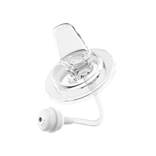 安配奶嘴鸭嘴扁头扁嘴宽口奶瓶通用重力球一体吸管式学饮杯鸭嘴杯