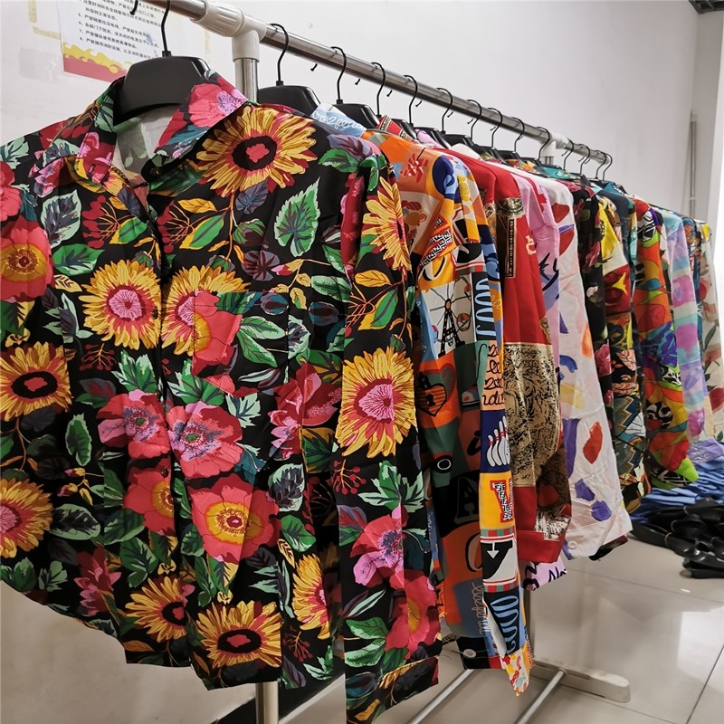 港风复古潮流怀旧衬衫出租民族风男女年代服装年会舞蹈演出服租赁