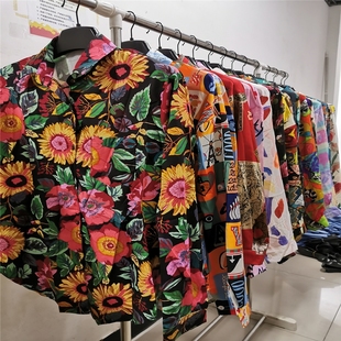 港风复古潮流怀旧衬衫 年会舞蹈演出服租赁 出租民族风男女年代服装