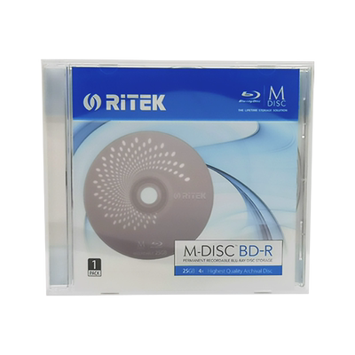 铼德千年档案级单片盒装空白光盘