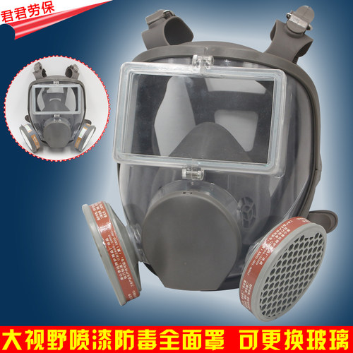 全面罩防毒面具玻璃可清洗