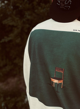 Autismss宝藏屋！Niche White hoodies Sleeve Unisex 圆领卫衣