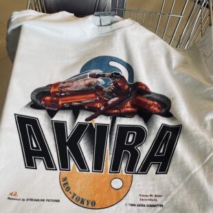 Autismss宝藏屋！好物推荐！日式科幻漫画阿基拉炫酷摩托短袖T恤