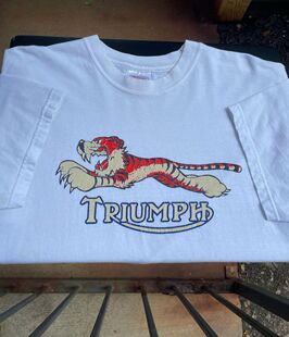 美式 t恤oversize休闲宽松ins潮 纯棉飞扑老虎卡通印花白色半袖