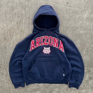 Autismss宝藏屋 oldschool复古球队高级感字母连帽卫衣男女运动风