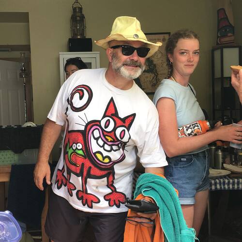 Autismss宝藏屋！好物推荐！复古猎奇涂鸦vingate男女半袖T恤