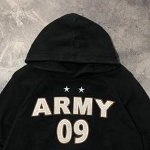 ARMY09印花个性创意美式复古卫衣hiphop男款帅气秋季连帽卫衣外套