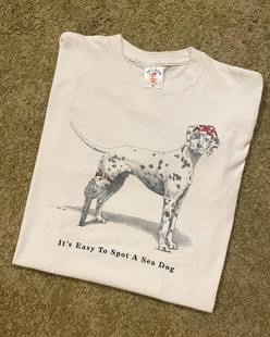 Autismss宝藏屋 小众设计感斑点狗T恤潮男女慵懒风宽松短袖加大码