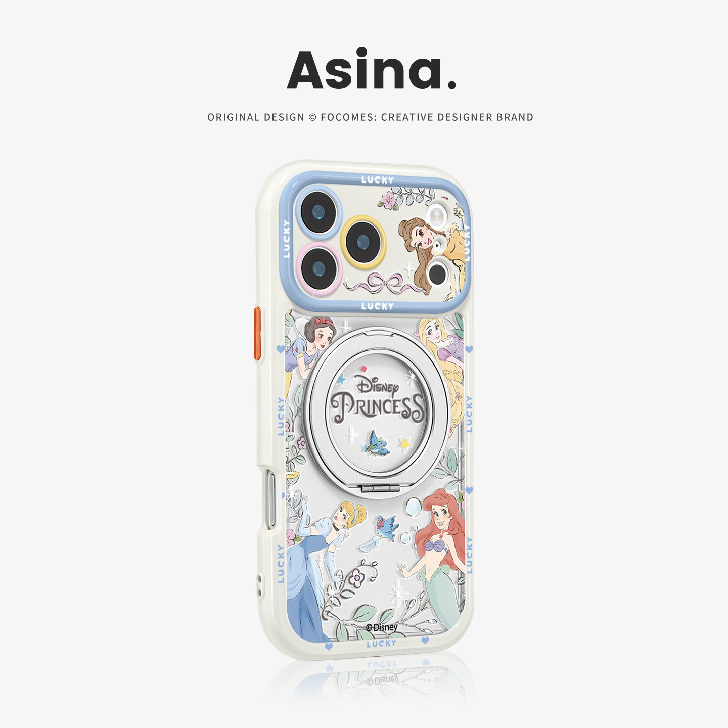 公主秘境适用iphone17手机壳新款17Promax卡通透明16Pro防摔磁吸15pm潮牌秋冬高级14/13联名带支架保护套Co4