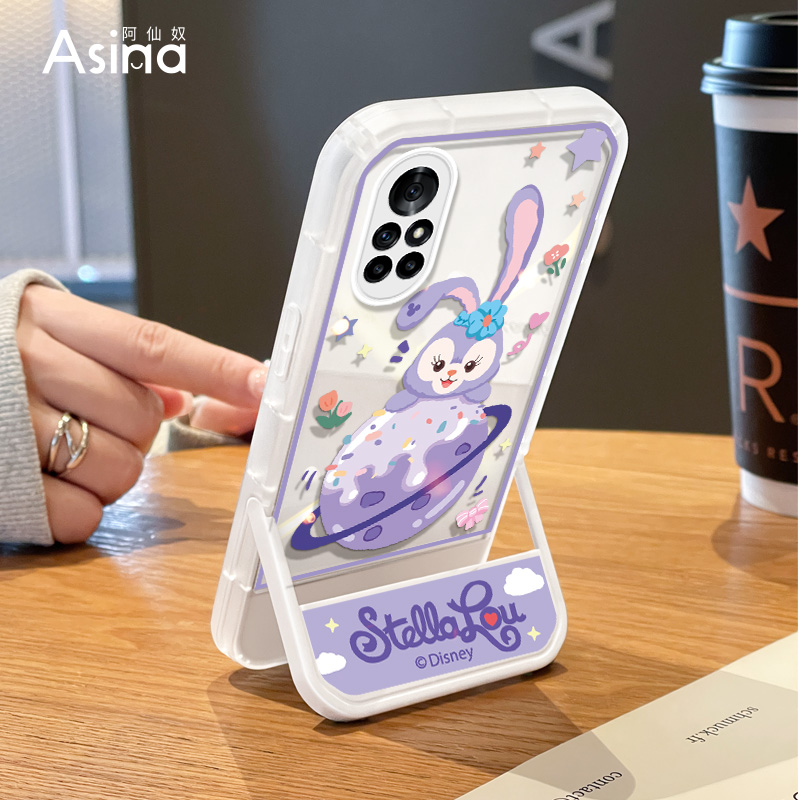 星球兔子适用华为nova8手机壳11隐形支架nova9pro保护套可爱nova10透明nova7新款nove网红迪士尼女款卡通防摔