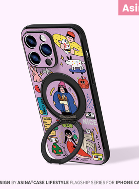 集市涂鸦适用苹果17pro手机壳iphone14promax磁吸素皮13pro保护套15promax可爱创意ip16防摔14puls卡通Ho3