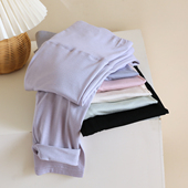 薄款 秋冬季 内穿保暖裤 线裤 高腰暖宫莫代尔秋裤 睡裤 女士无痕打底裤